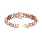 Load image into Gallery viewer, Statement bracelet in rose gold with white diamonds of 3.09 ct in weight
