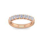 Load image into Gallery viewer, Pavé diamond ring in rose gold with white diamonds of 1.10 ct in weight
