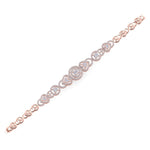 Load image into Gallery viewer, Statement bracelet in rose gold with white diamonds of 2.53 ct in weight
