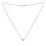 Load image into Gallery viewer, Beautiful Necklace in rose gold with white diamonds of 0.37 ct in weight
