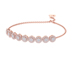 Load image into Gallery viewer, Diamond bracelet in rose gold with white diamonds of 1.12 ct in weight
