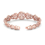 Load image into Gallery viewer, Statement bracelet in rose gold with white diamonds of 2.53 ct in weight
