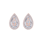 Load image into Gallery viewer, Pear shaped earrings in white gold with white diamonds of 0.79 ct in weight
