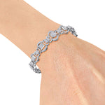 Load image into Gallery viewer, Statement bracelet in white gold with white diamonds of 1.77 ct in weight
