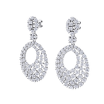 Load image into Gallery viewer, Classic earrings in rose gold with white diamonds of 5.40 ct in weight
