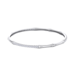 Load image into Gallery viewer, Classic bracelet in white gold with white diamonds of 2.40 ct in weight
