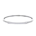 Load image into Gallery viewer, Classic bracelet in white gold with white diamonds of 2.40 ct in weight
