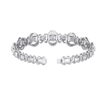 Load image into Gallery viewer, Statement bracelet in white gold with white diamonds of 1.77 ct in weight
