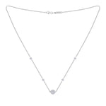 Load image into Gallery viewer, Beautiful Necklace in white gold with white diamonds of 0.37 ct in weight
