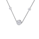 Load image into Gallery viewer, Beautiful Necklace in white gold with white diamonds of 0.37 ct in weight
