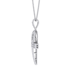 Load image into Gallery viewer, Ankh pendant in white gold with white diamonds of 1.77 ct in weight
