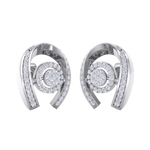 Load image into Gallery viewer, Statement earrings in rose gold with white diamonds of 0.53 ct in weight
