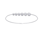 Load image into Gallery viewer, Stylish bracelet in white gold with white diamonds of 0.72 ct in weight
