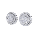 Load image into Gallery viewer, 3 in 1 earrings in yellow gold with white diamonds of 0.79 ct in weight
