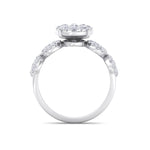 Load image into Gallery viewer, Bridal ring in rose gold with white diamonds of 2.29 ct in weight
