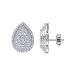 Load image into Gallery viewer, 3 in 1 earrings in yellow gold with white diamonds of 0.85 ct in weight
