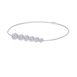 Load image into Gallery viewer, Stylish bracelet in white gold with white diamonds of 0.72 ct in weight
