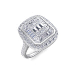 Load image into Gallery viewer, Beautiful Ring in white gold with white diamonds of 3.07 ct in weight
