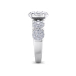 Load image into Gallery viewer, Bridal ring in rose gold with white diamonds of 2.29 ct in weight
