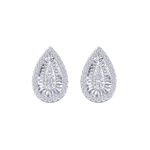 Load image into Gallery viewer, Pear shaped earrings in yellow gold with white diamonds of 0.79 ct in weight
