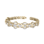 Load image into Gallery viewer, Statement bracelet in white gold with white diamonds of 1.77 ct in weight
