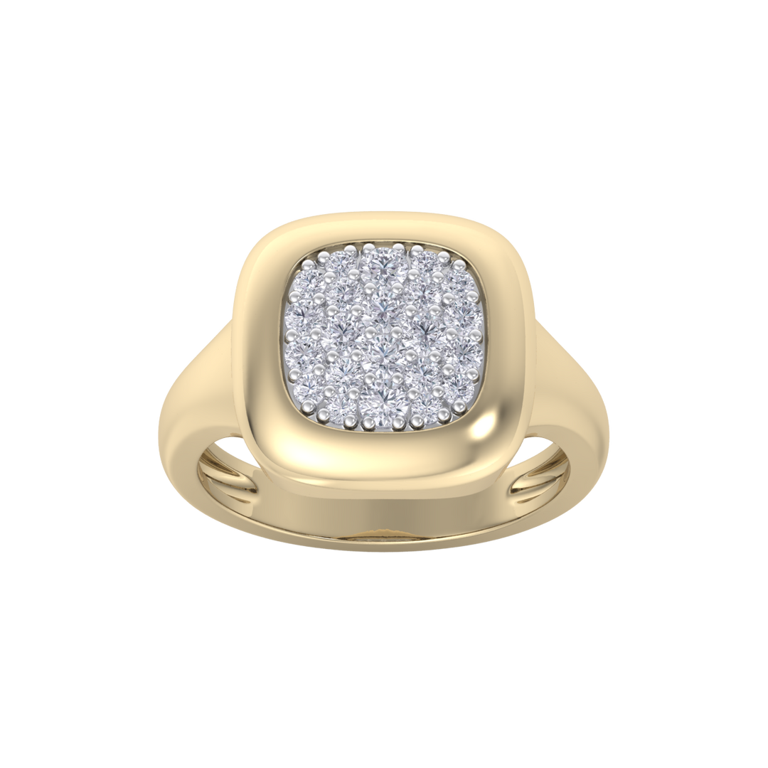 Diamond ring in rose gold with white diamonds of 0.41 ct in weight