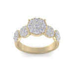 Load image into Gallery viewer, Bridal ring in rose gold with white diamonds of 2.29 ct in weight
