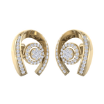 Load image into Gallery viewer, Statement earrings in white gold with white diamonds of 0.53 ct in weight
