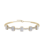 Load image into Gallery viewer, Bracelet in white gold with baguette white diamonds of 2.10 ct in weight
