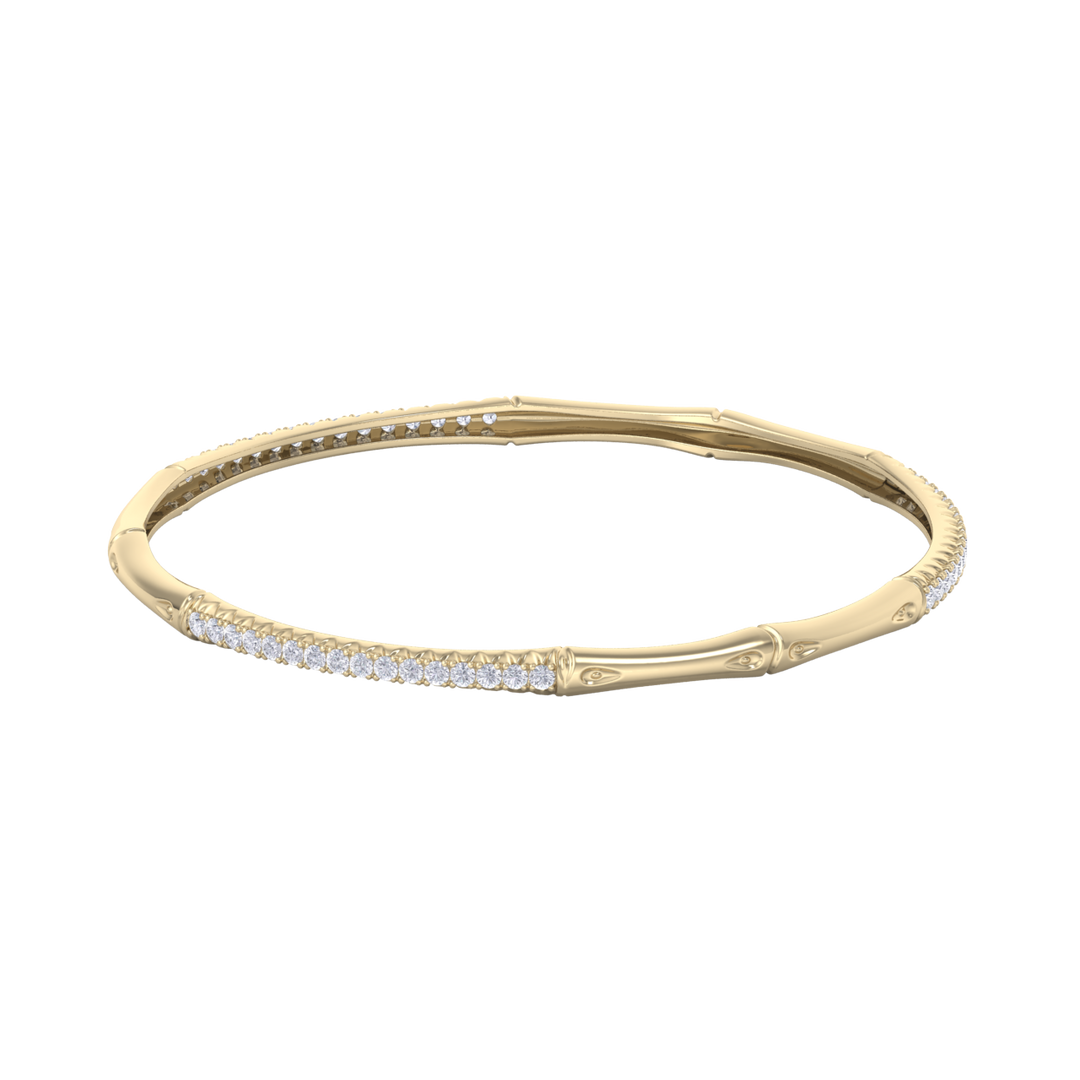 Classic bracelet in yellow gold with white diamonds of 2.40 ct in weight