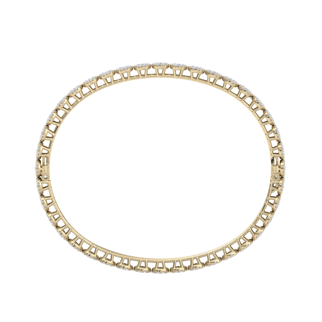 Diamond bracelet in white gold with white diamonds of 2.28 ct in weight