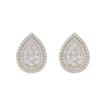 Load image into Gallery viewer, 3 in 1 earrings in rose gold with white diamonds of 0.85 ct in weight
