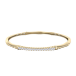 Load image into Gallery viewer, Classic bracelet in yellow gold with white diamonds of 2.40 ct in weight
