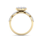 Load image into Gallery viewer, Bridal ring in white gold with white diamonds of 2.29 ct in weight
