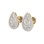 Load image into Gallery viewer, Pear shaped earrings in rose gold with white diamonds of 0.79 ct in weight
