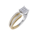 Load image into Gallery viewer, Diamond ring in white gold with white diamonds of 0.42 ct in weight
