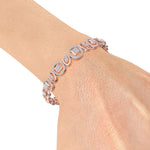 Load image into Gallery viewer, Statement bracelet in white gold with white diamonds of 1.10 ct in weight
