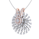 Load image into Gallery viewer, Flower Pendant in white gold with white diamonds of 2.08 ct in weight
