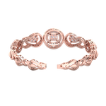 Load image into Gallery viewer, Statement bracelet in rose gold with white diamonds of 2.20 ct in weight
