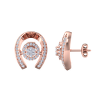 Load image into Gallery viewer, Statement earrings in white gold with white diamonds of 0.53 ct in weight
