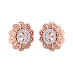 Load image into Gallery viewer, Stud earrings in rose gold with white diamonds of 0.29 ct in weight
