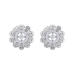 Load image into Gallery viewer, Stud earrings in white gold with white diamonds of 0.29 ct in weight
