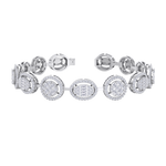 Load image into Gallery viewer, Statement bracelet in white gold with white diamonds of 2.94 ct in weight
