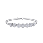 Load image into Gallery viewer, Classic bracelet in white gold with white diamonds of 1.12 ct in weight
