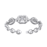 Load image into Gallery viewer, Statement bracelet in white gold with white diamonds of 2.30 ct in weight
