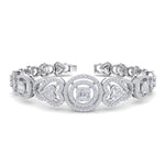 Load image into Gallery viewer, Statement bracelet in rose gold with white diamonds of 2.53 ct in weight
