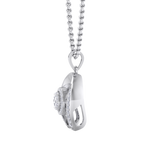 Load image into Gallery viewer, Halo Pendant in white gold with white diamonds of 0.26 ct in weight
