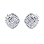 Load image into Gallery viewer, Stud earrings in rose gold with white diamonds of 0.88 ct in weight
