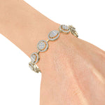 Load image into Gallery viewer, Statement bracelet in white gold with white diamonds of 2.94 ct in weight
