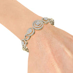 Load image into Gallery viewer, Statement bracelet in white gold with white diamonds of 2.20 ct in weight
